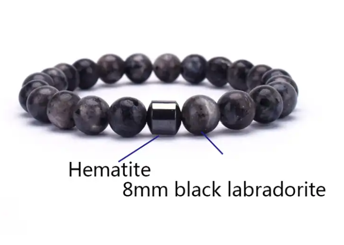 Hematite Stone Bracelet (Multiple Styles)