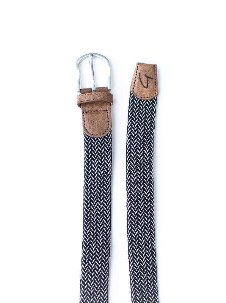 Braided Belt - Black/Brown