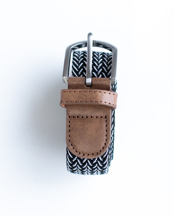 Braided Belt - Black/Brown