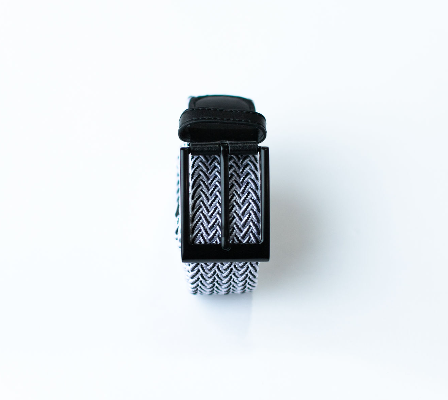 Braided Belt - Black/White