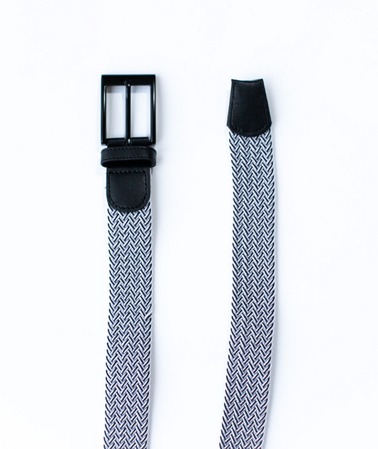 Braided Belt - Black/White