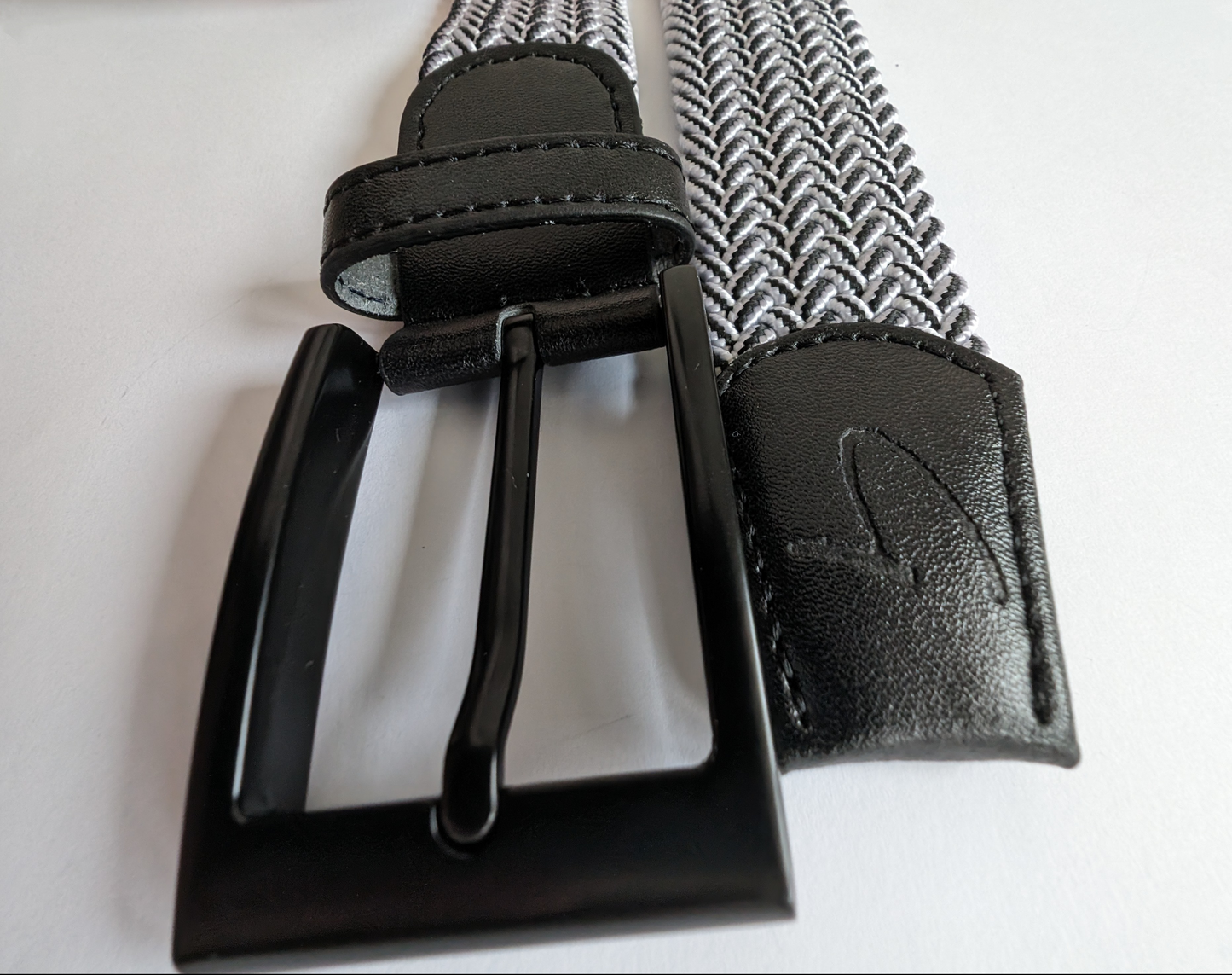 Braided Belt - Black/White
