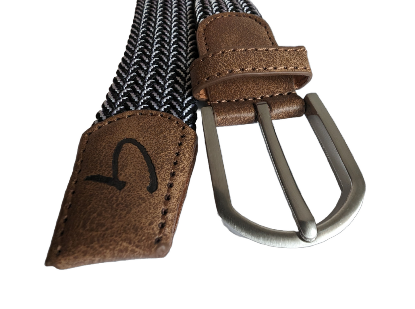 Braided Belt - Black/Brown