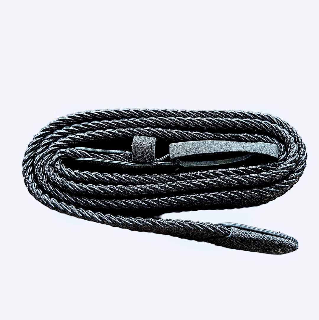 Braided Belt - Dark Grey