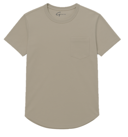 Pocket Tee - Dove Gray