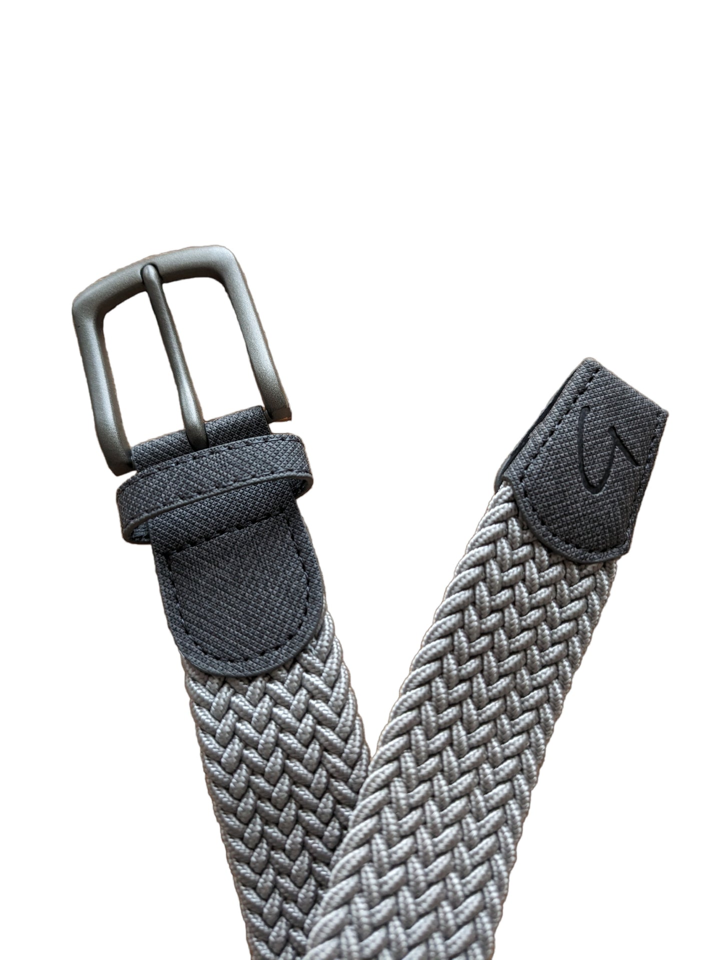 Braided Belt - Light Grey