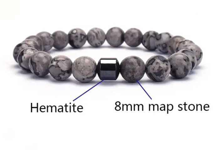 Hematite Stone Bracelet (Multiple Styles)