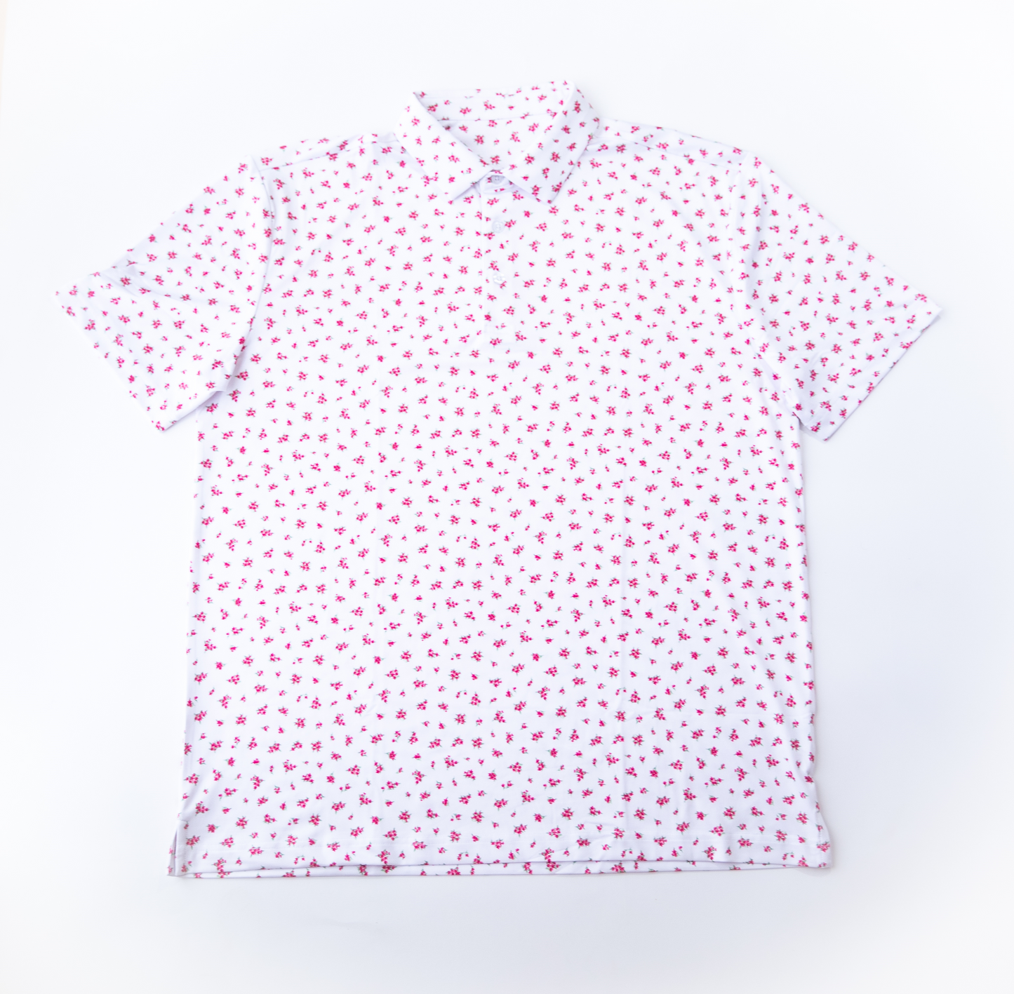 White with Red Floral