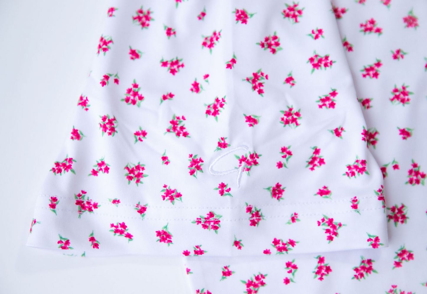 White with Red Floral