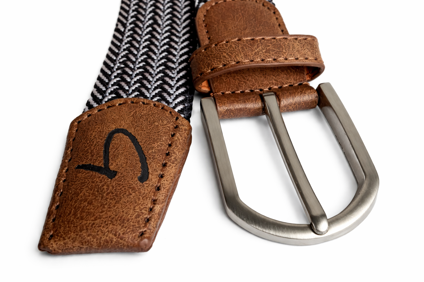 Braided Belt - Black/Brown