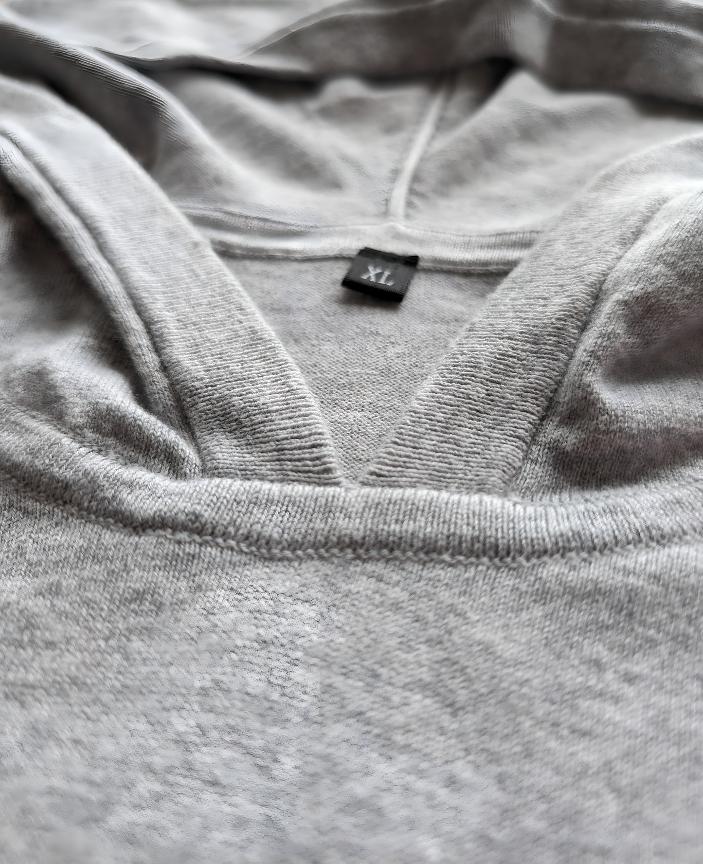 Knit Hoodie - Light Gray