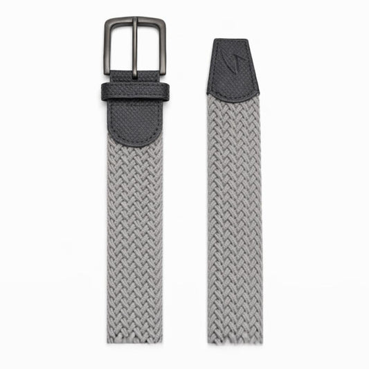 Braided Belt - Light Grey