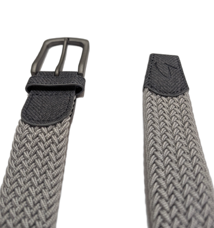 Braided Belt - Light Grey