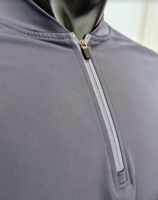 Blade Quarter Zip - Blue/Grey