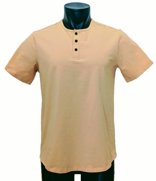 First Date Henley - Golden Tan