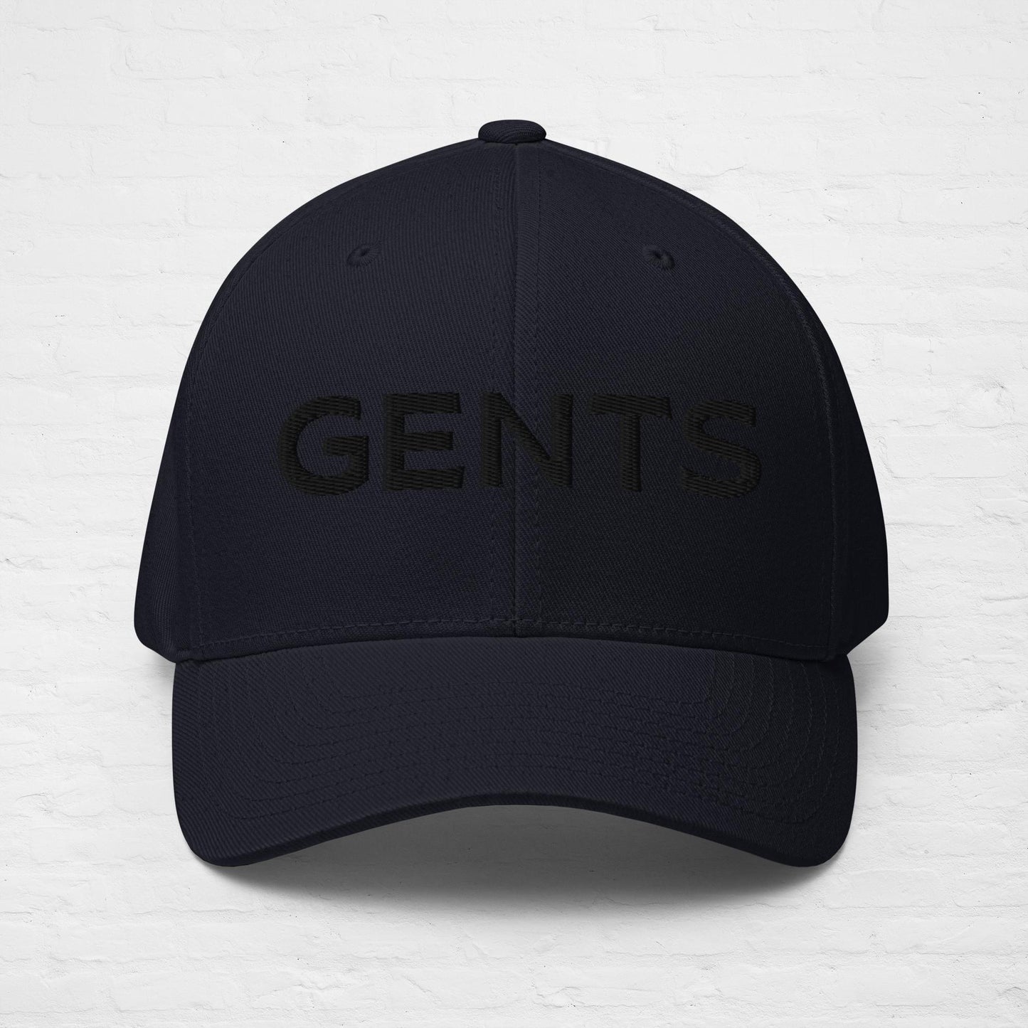 GENTS Black Structured Cap